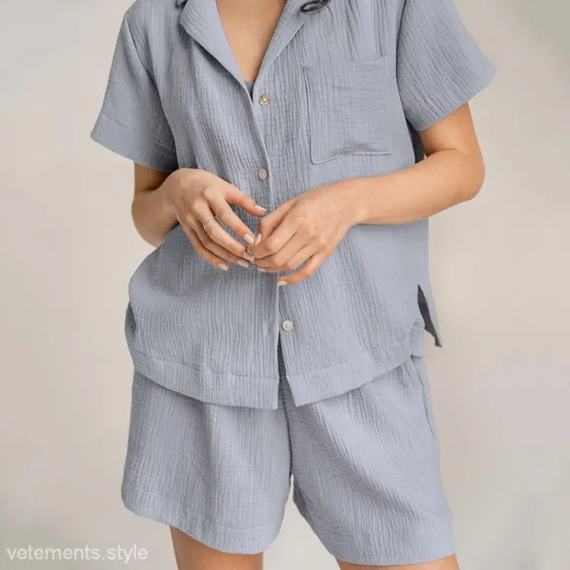 SUMMER COTTON FRENCH PAJAMAS-VETEMENTS 