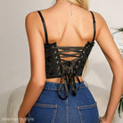 JACQUARD STRAP DESIGN CORSET-VETEMENTS 