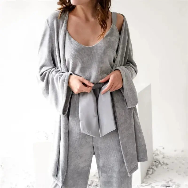 KNITTED WINTER PAJAMAS SET