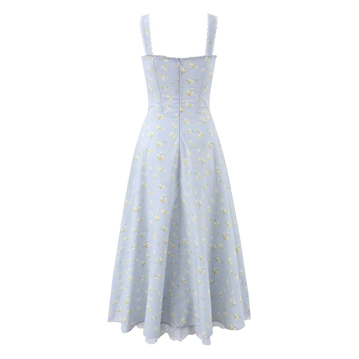 Elegant Baby Blue Corset Dress - Image 4
