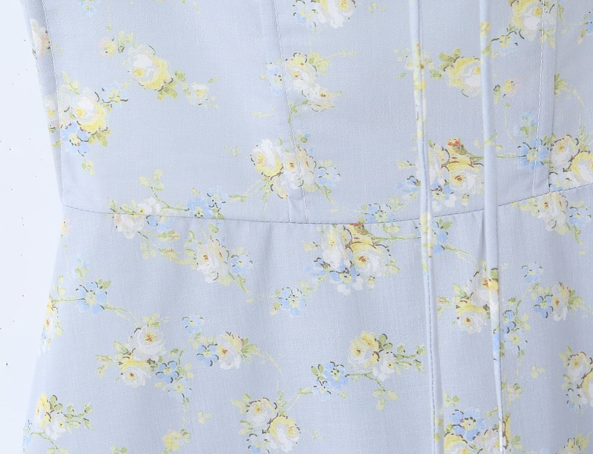 Elegant Baby Blue Corset Dress - Image 6