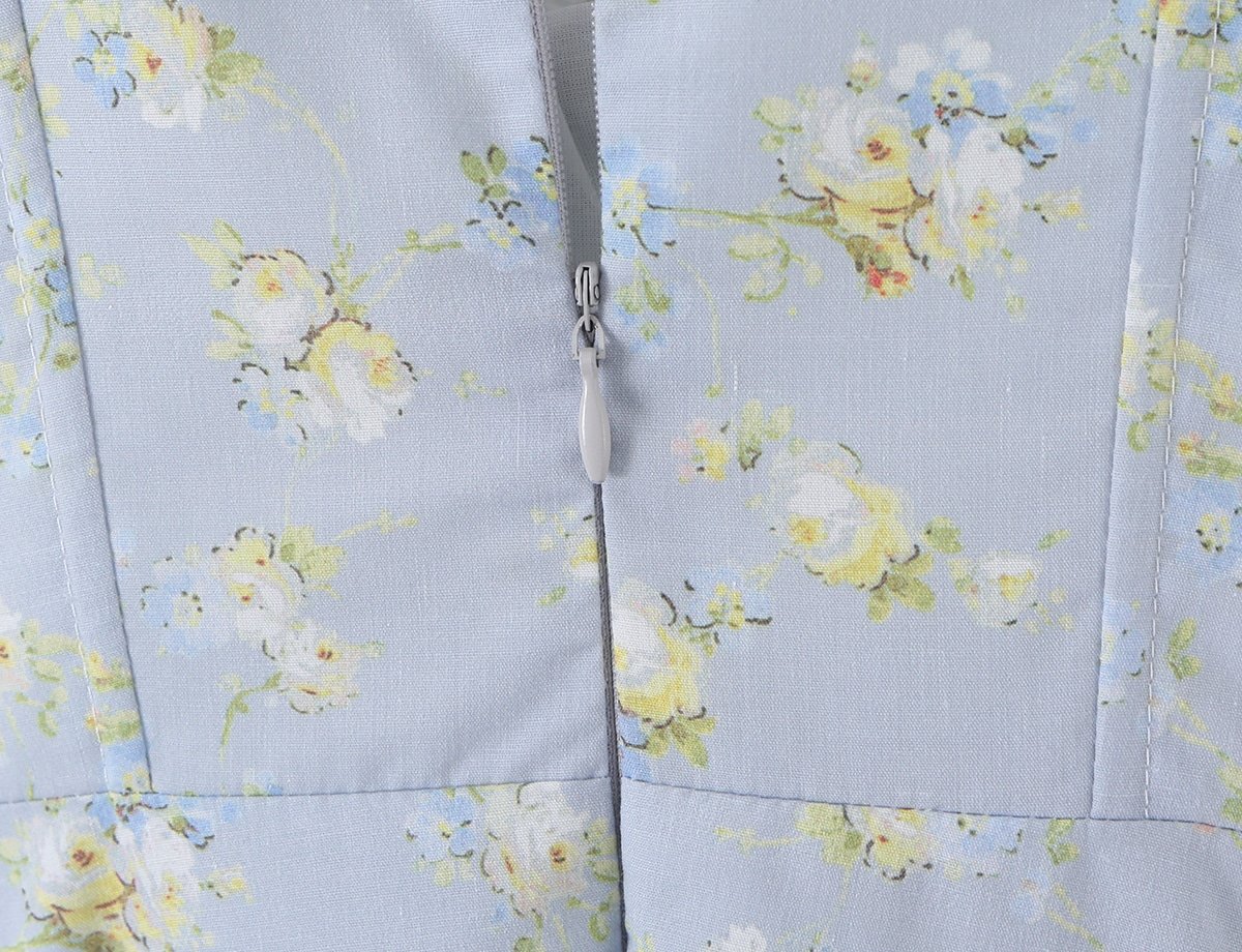 Elegant Baby Blue Corset Dress - Image 8