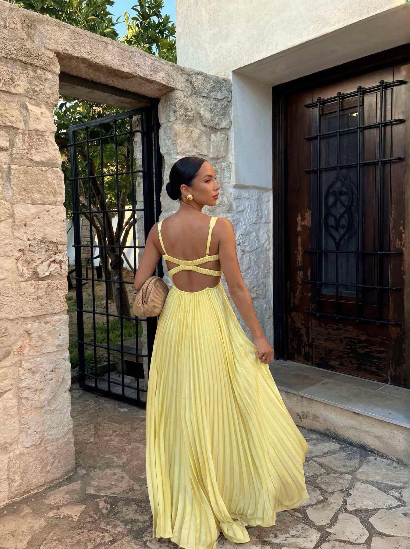 Spring Summer Dress Fitted Waist - Image 6