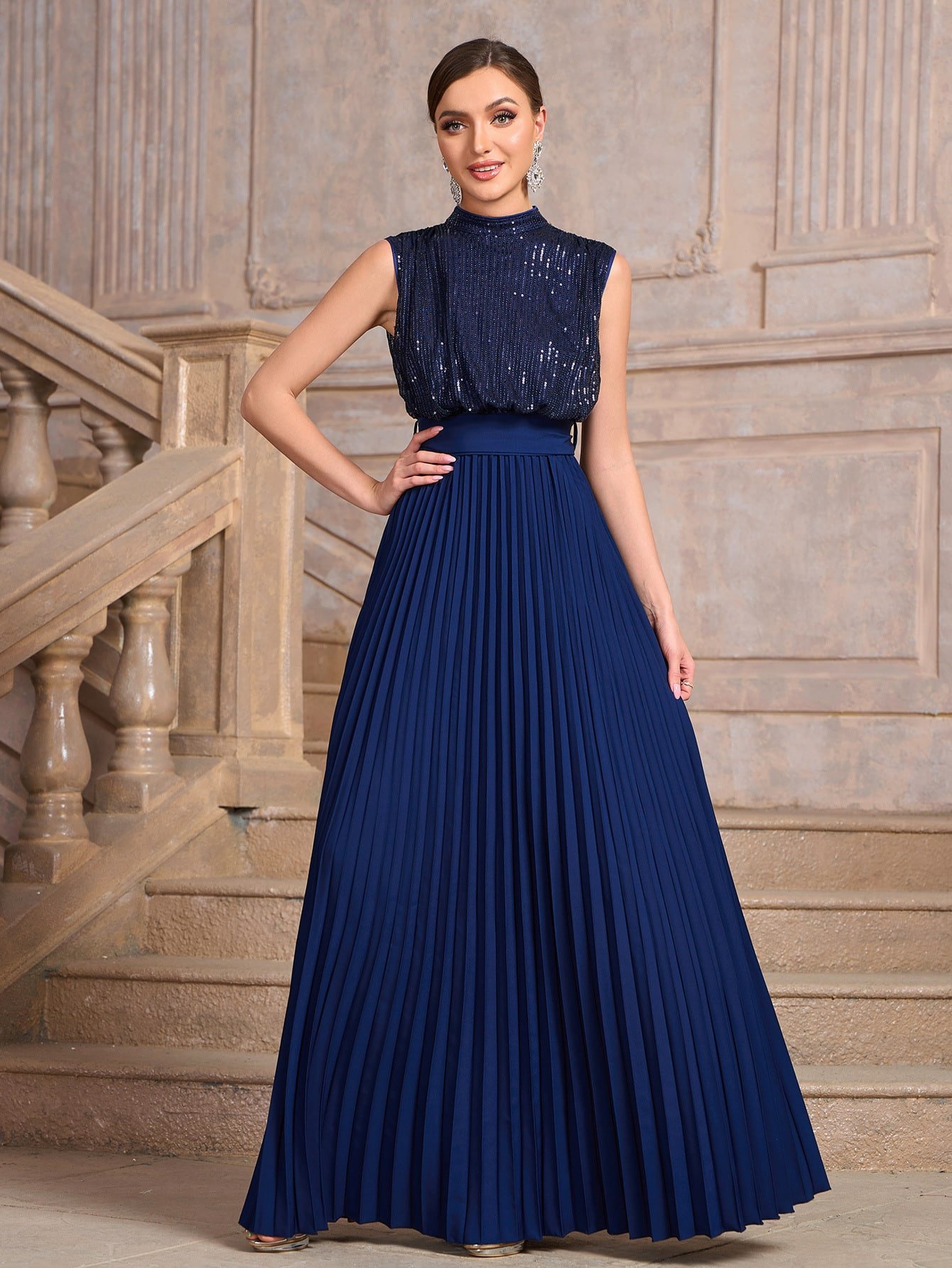 Backless High Waist Dress - Image 3