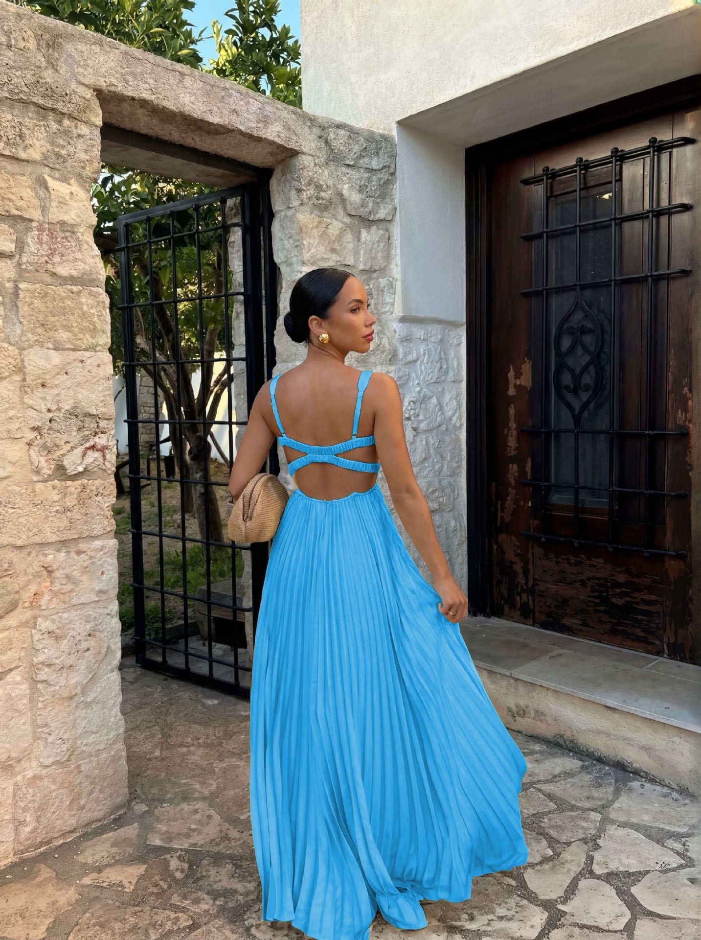 Spring Summer Dress Fitted Waist - Image 9