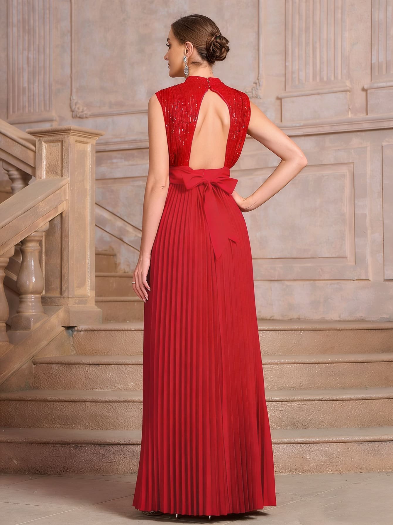 Backless High Waist Dress - Image 5
