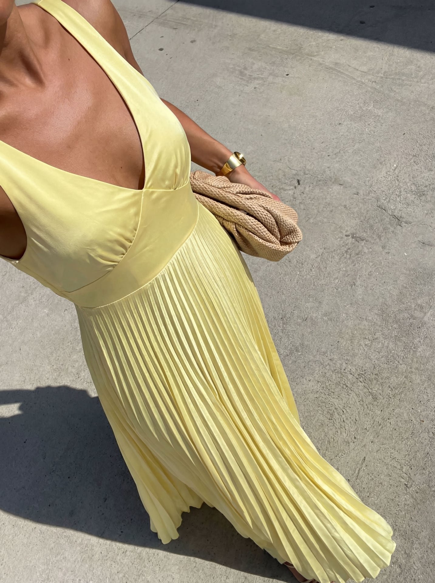 Spring Summer Dress Fitted Waist - Image 5