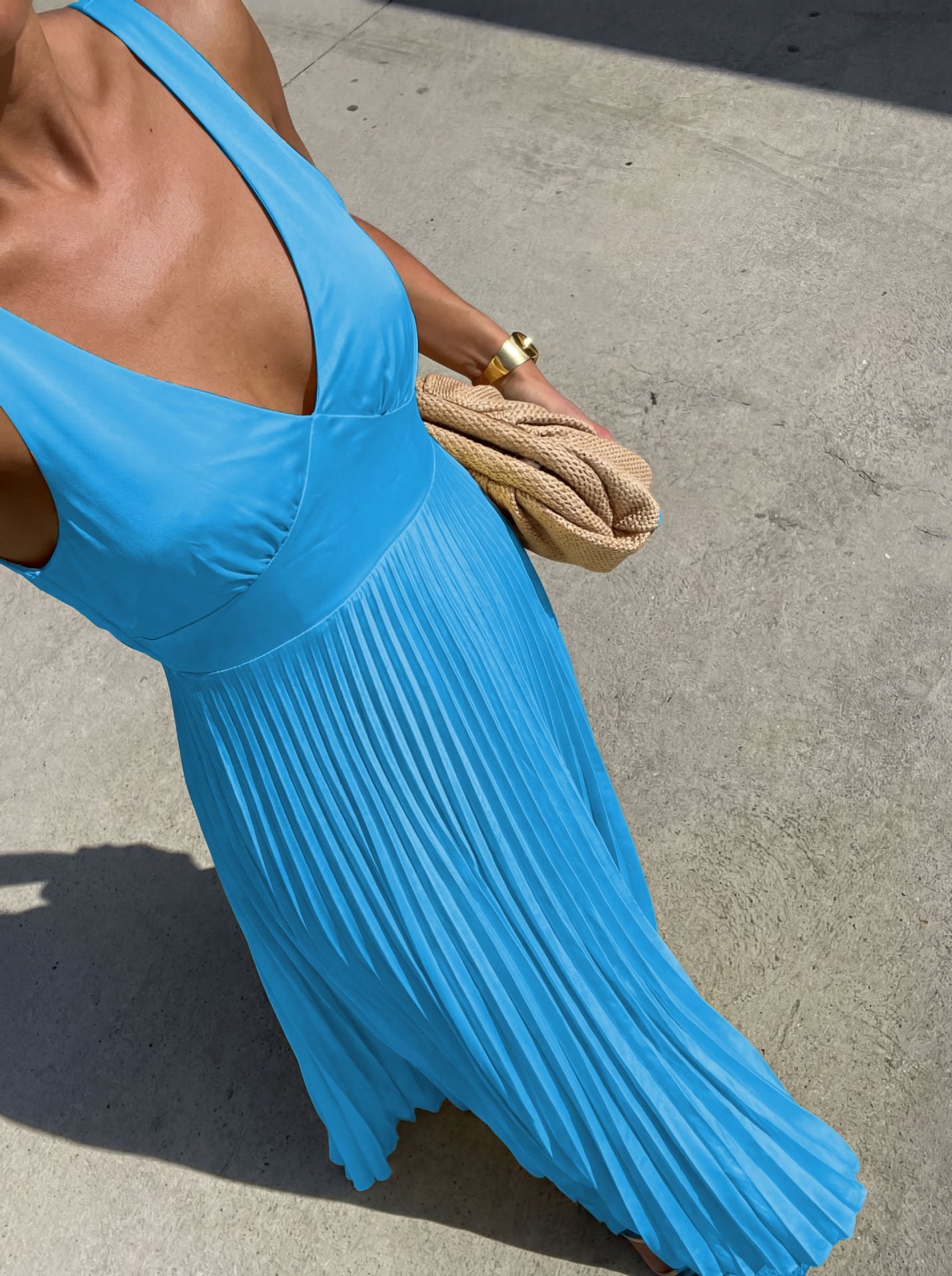 Spring Summer Dress Fitted Waist - Image 8