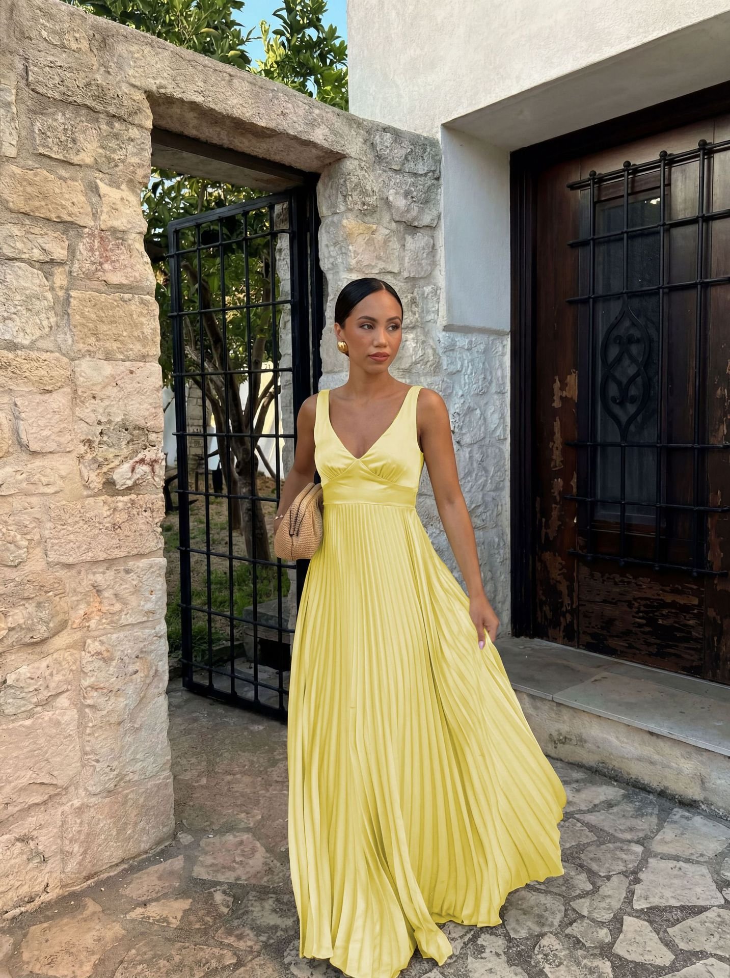 Spring Summer Dress Fitted Waist - Image 4