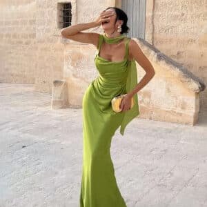 Spring Slim Fit Backless Dress