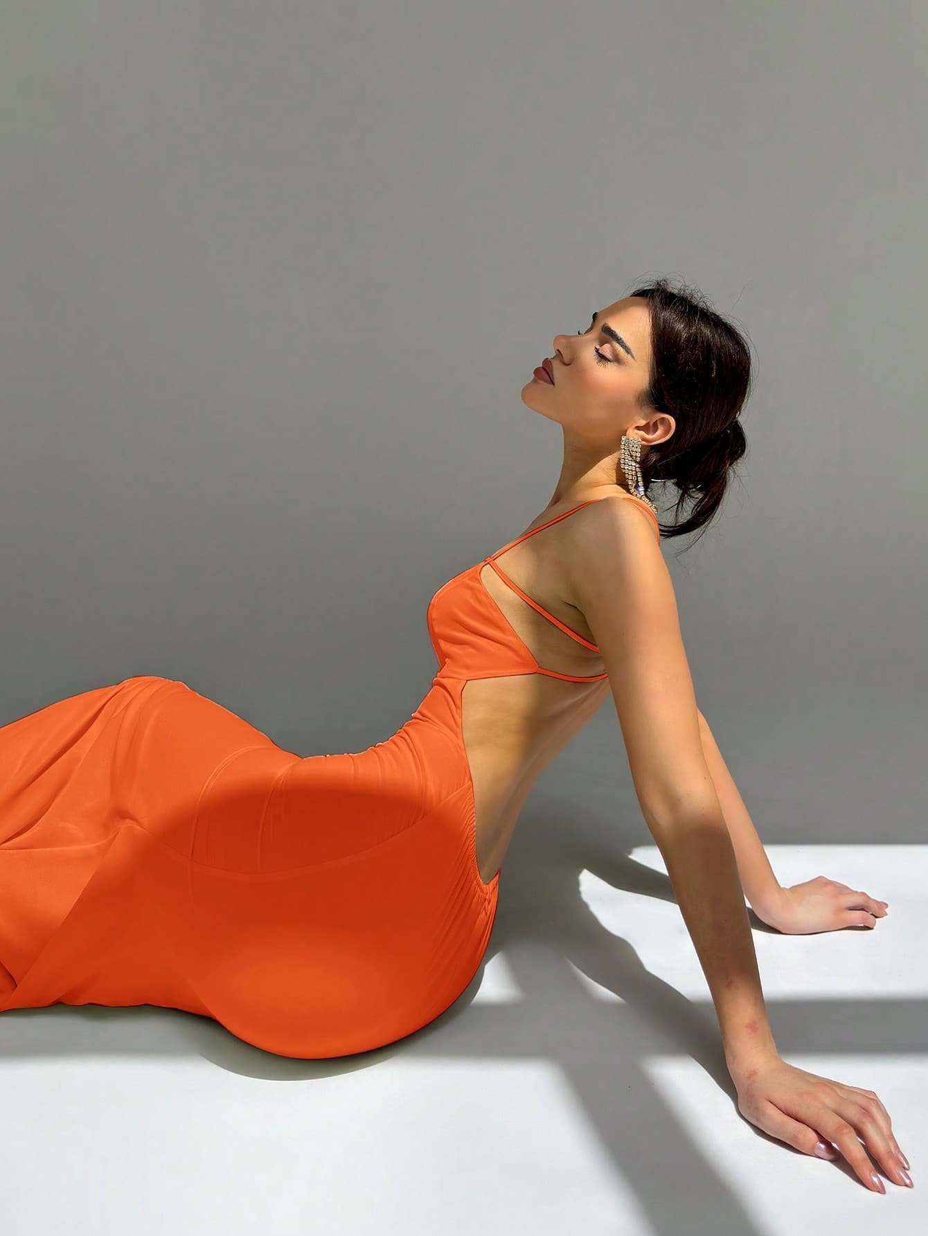 Sling Double Layer Evening Dress - Image 8