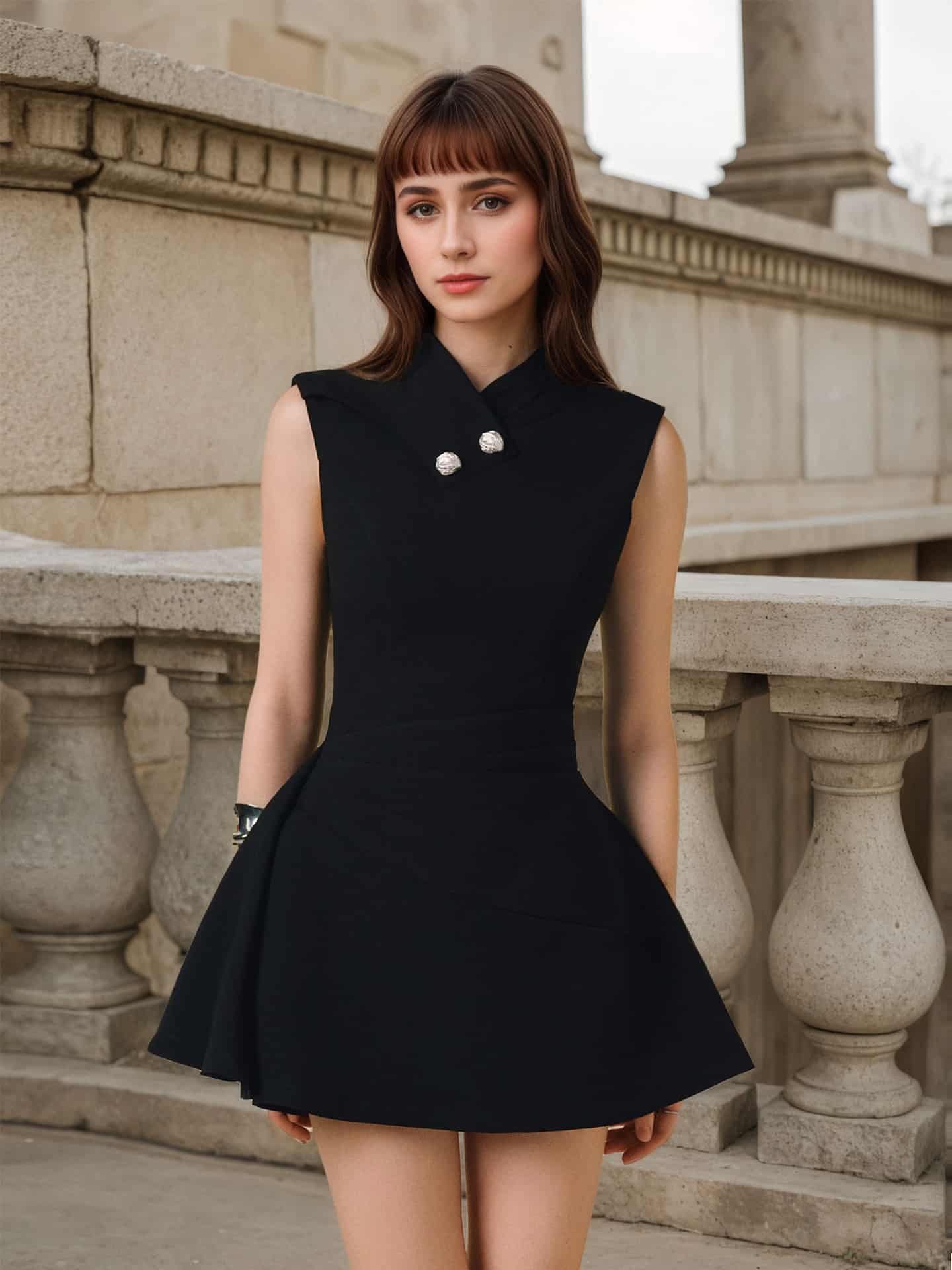 Mini Thin Dress High Sense - Image 3