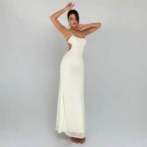 Sling Double Layer Evening Dress