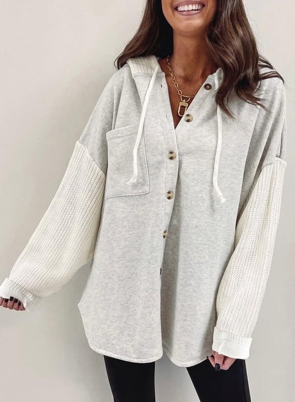 Patchwork Hoodie Casual Sweater