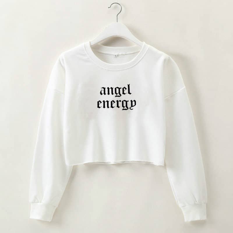 Angel Letter Graphic Sweatshirt - Image 12