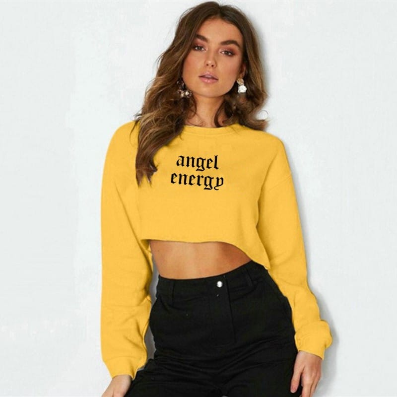 Angel Letter Graphic Sweatshirt - Image 4