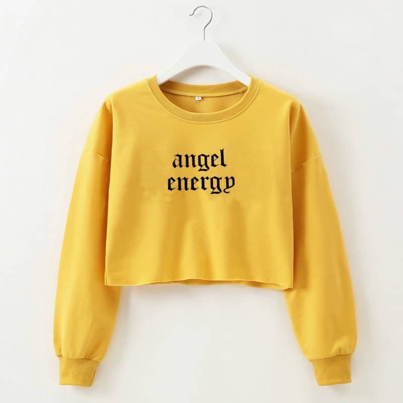 Angel Letter Graphic Sweatshirt - Image 15