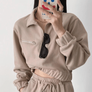 New Half Zipper Sweatshirt