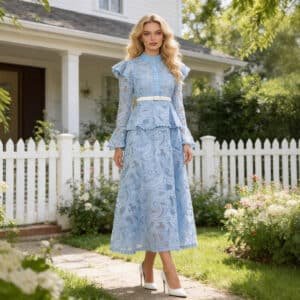 French Cutout Elegant Dress