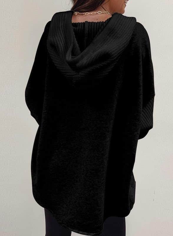 Patchwork Hoodie Casual Sweater - Image 9