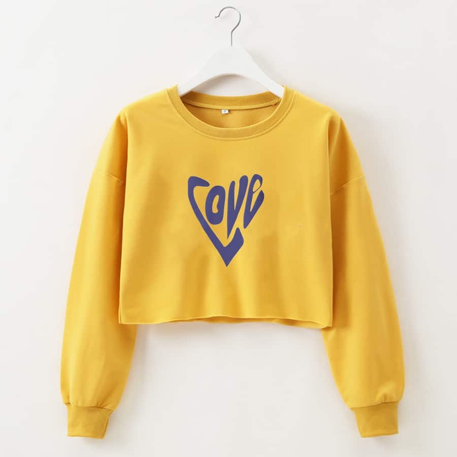 Love Heart-Shaped Sweatshirt - Image 8