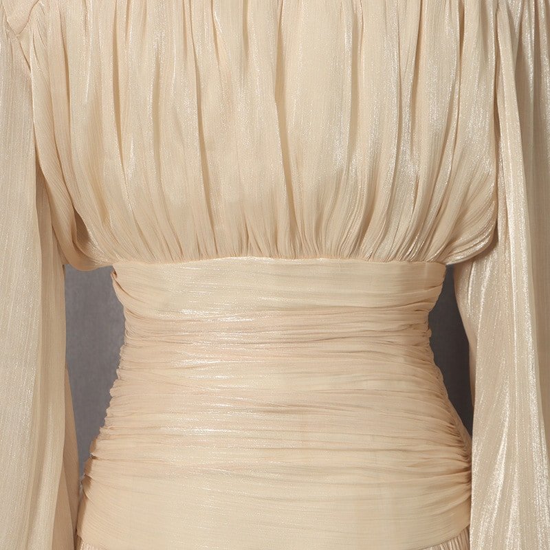 Spring Elegant Lantern Maxi Dress - Image 13