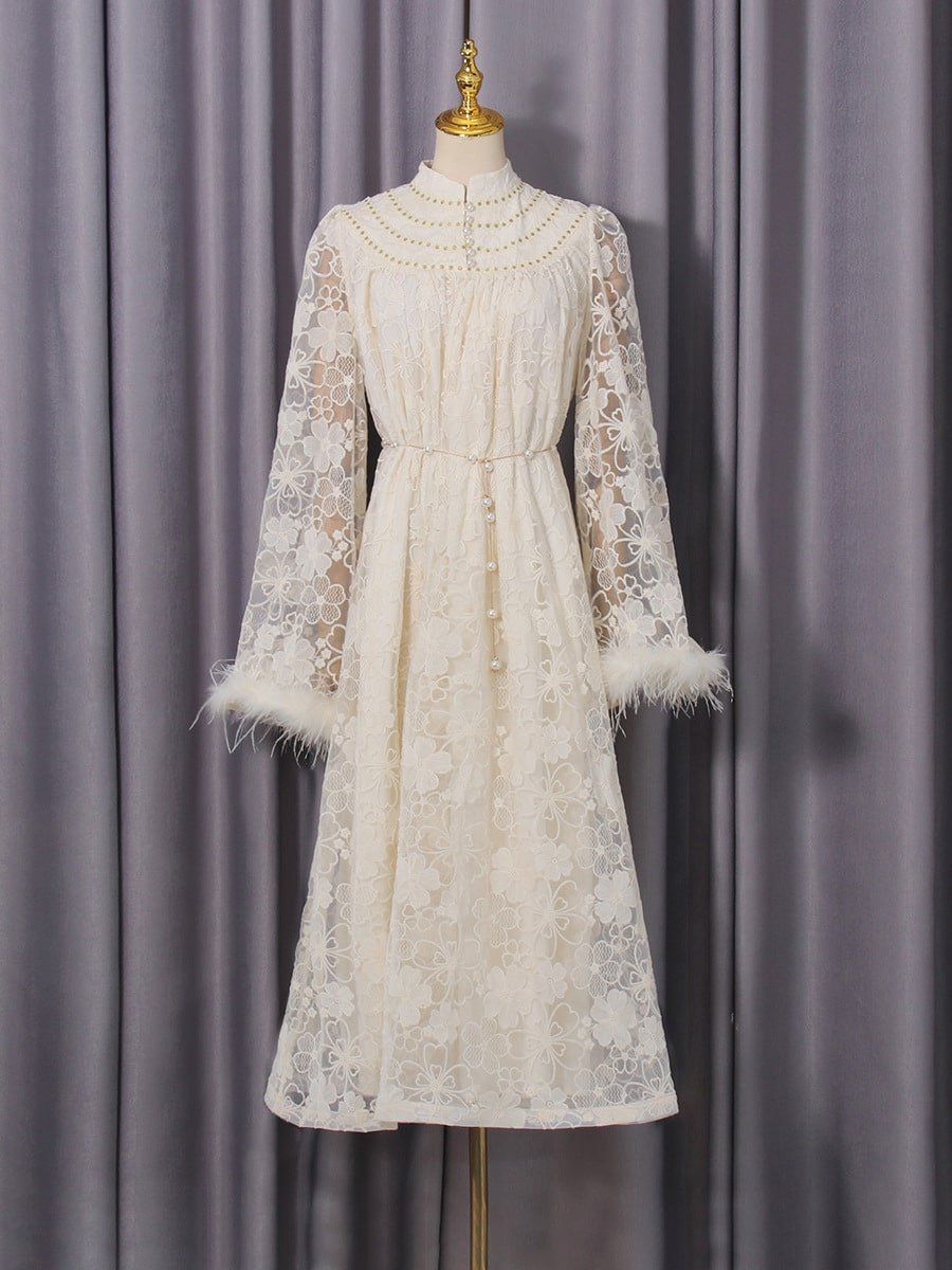 Spring Elegant Floral Dress - Image 3