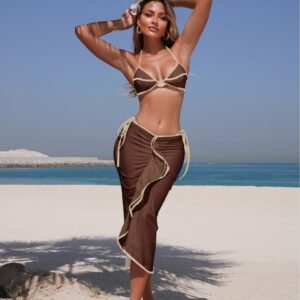 Three Piece Set Dress Bikini