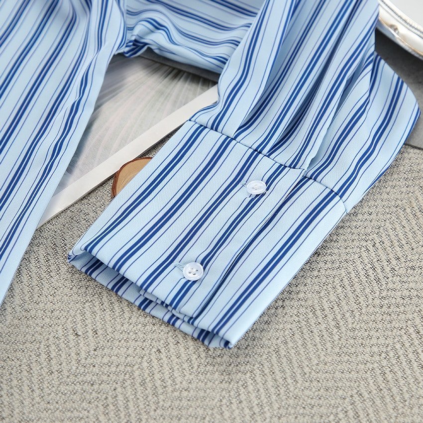 Blue Striped Pajamas Set - Image 7
