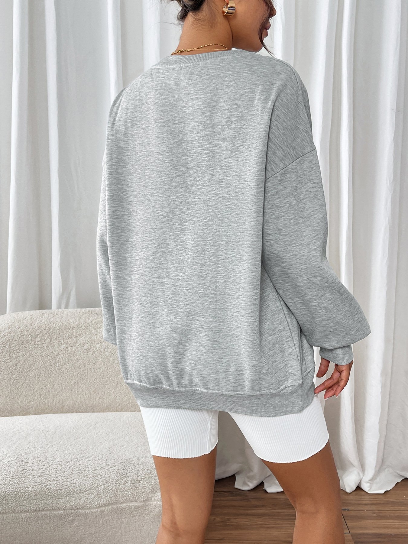 Casual Mid Length Sweater - Image 3