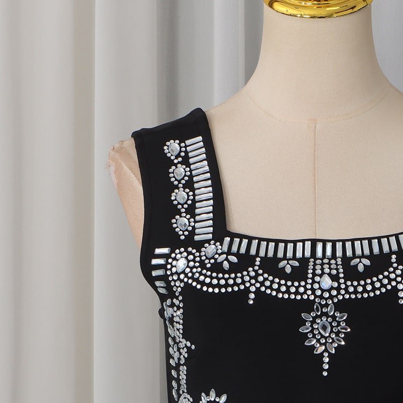 Elegant Retro Strap Dress - Image 4