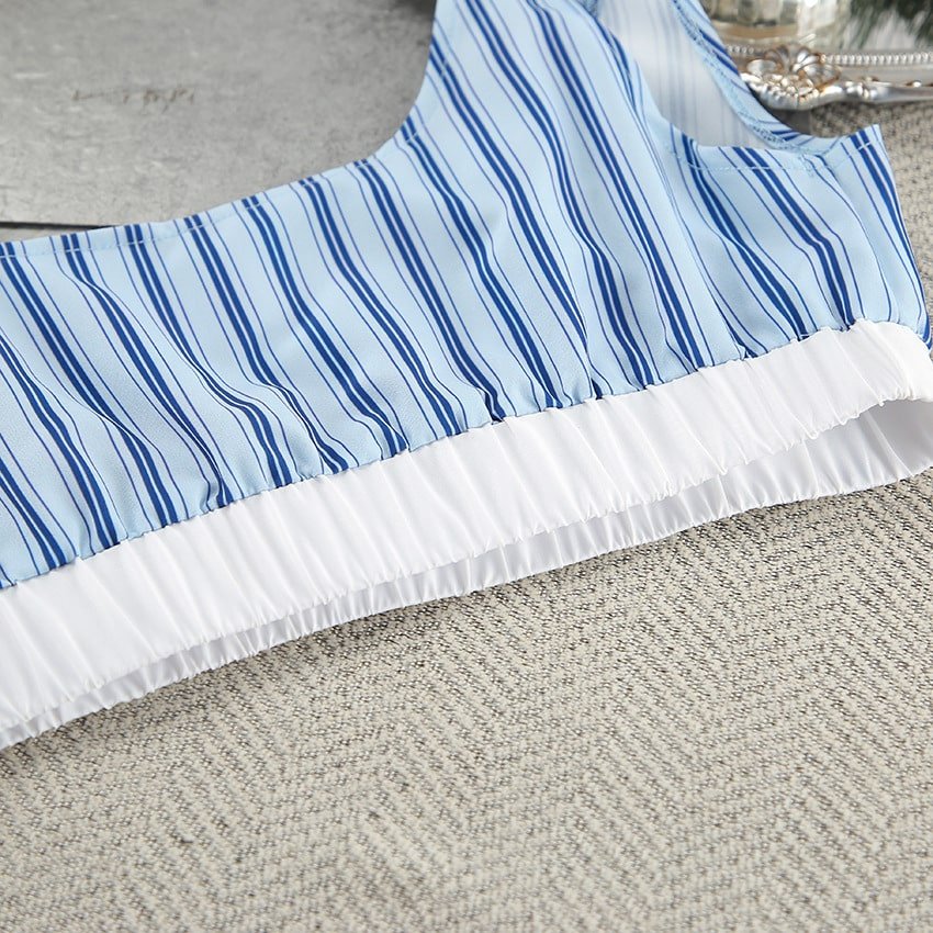 Blue Striped Pajamas Set - Image 4