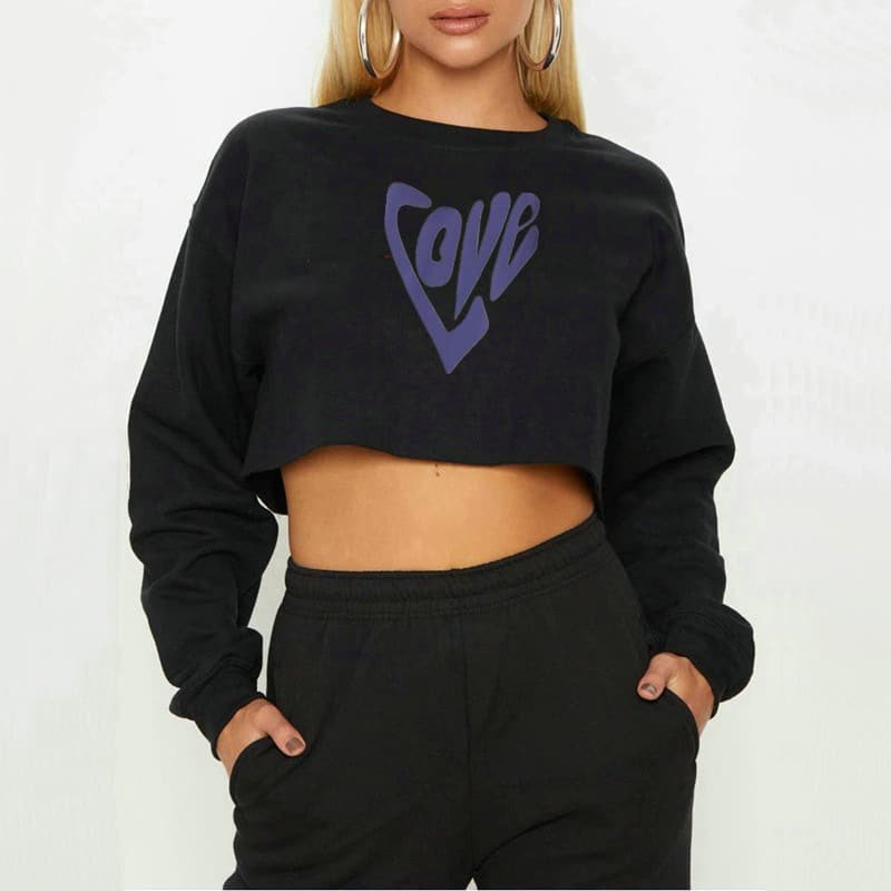 Love Heart-Shaped Sweatshirt - Image 3