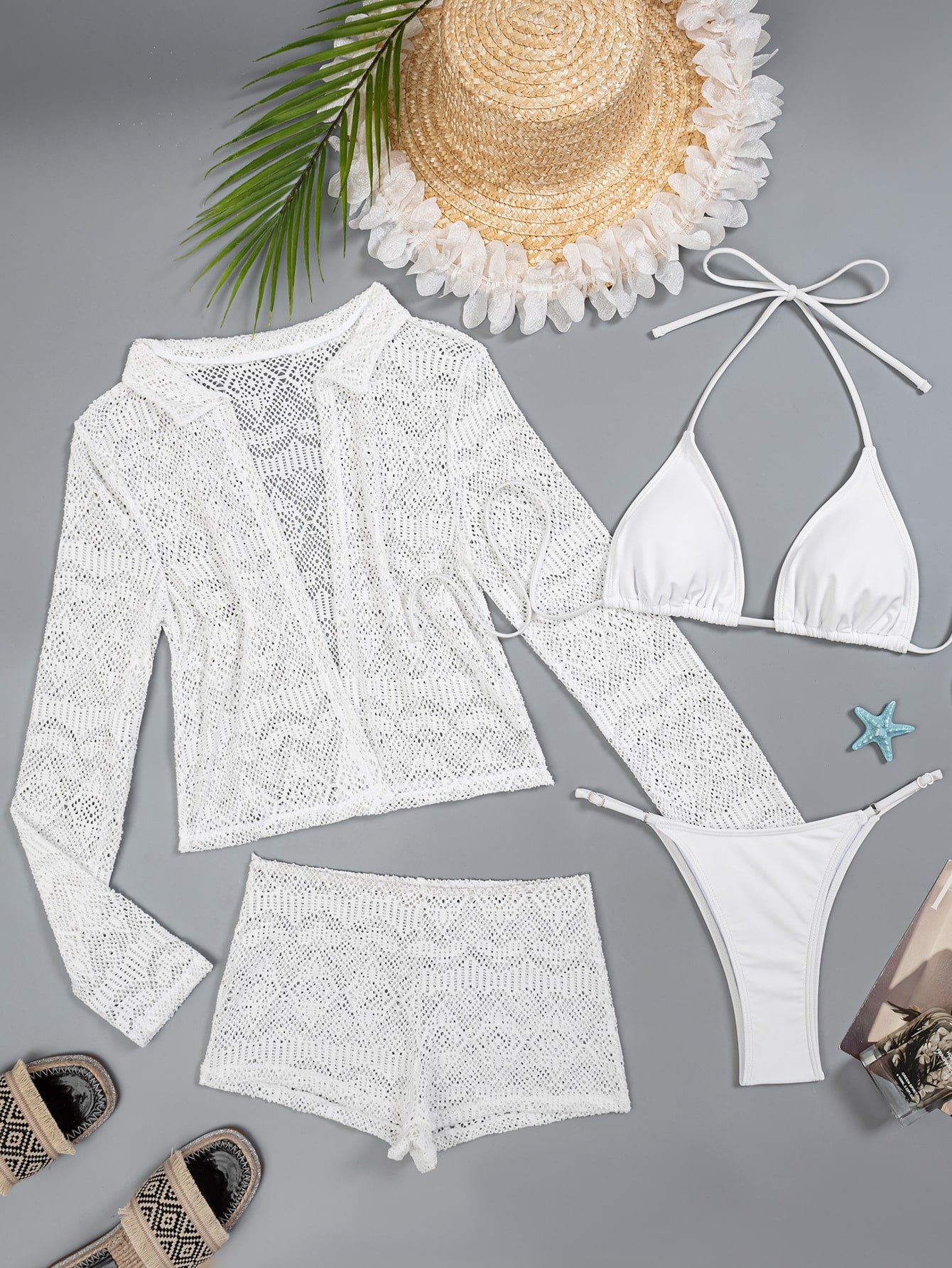 Four Piece Swimsuit Bikini - Image 8