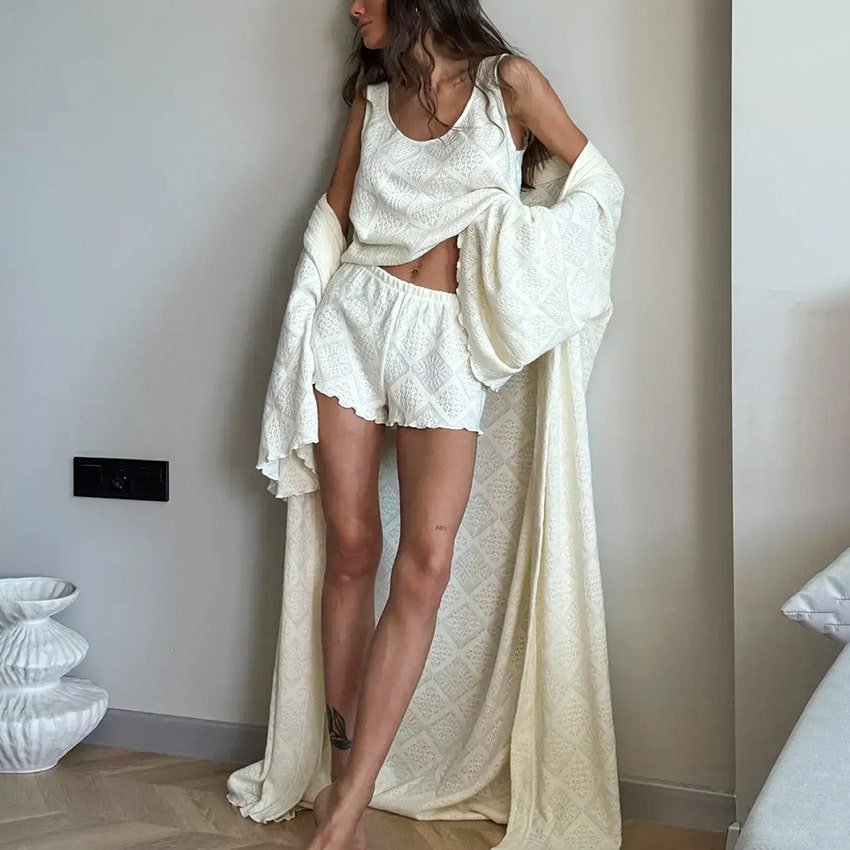 Knitted Jacquard Pajamas