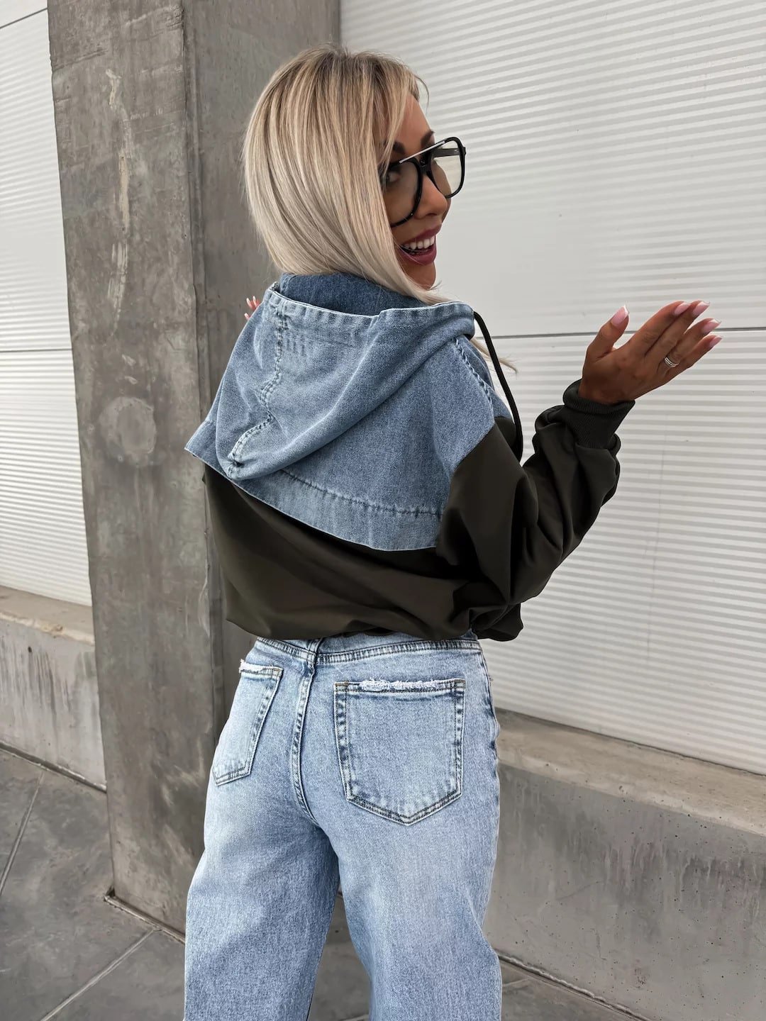 Casual Denim Sweatshirt - Image 12