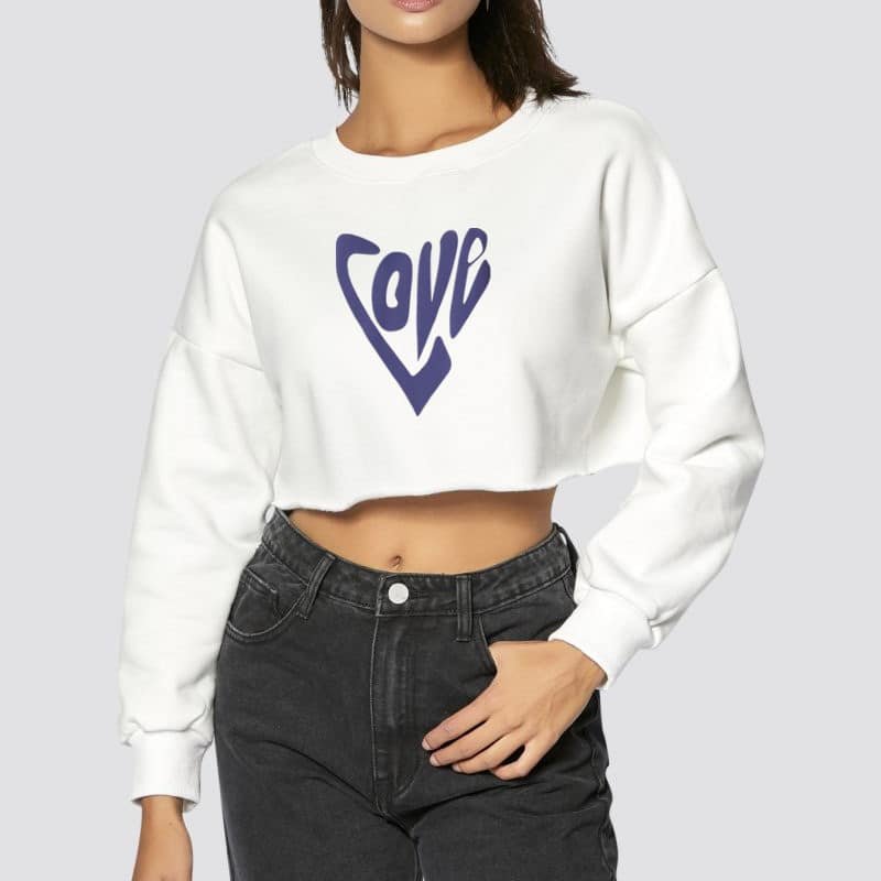 Love Heart-Shaped Sweatshirt