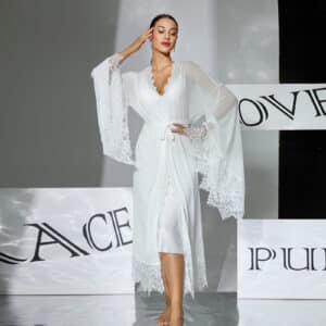 Satin Two Piece Nightgown