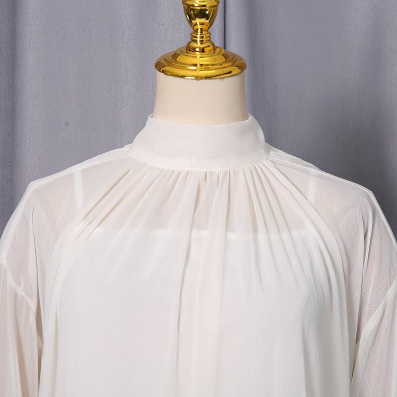 Spring High Neck Two Piece Dress - Image 7
