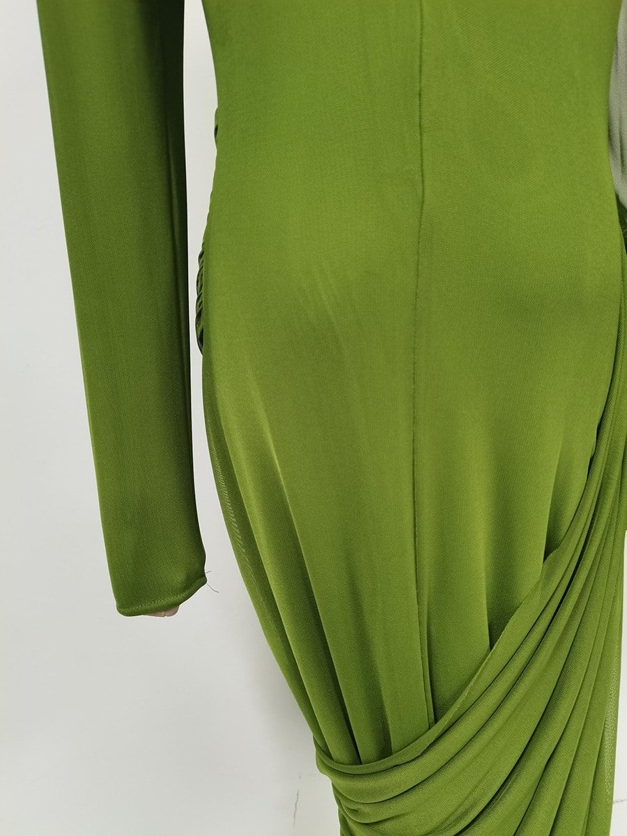 Elegant Tight Waist Slim Dress - Image 13