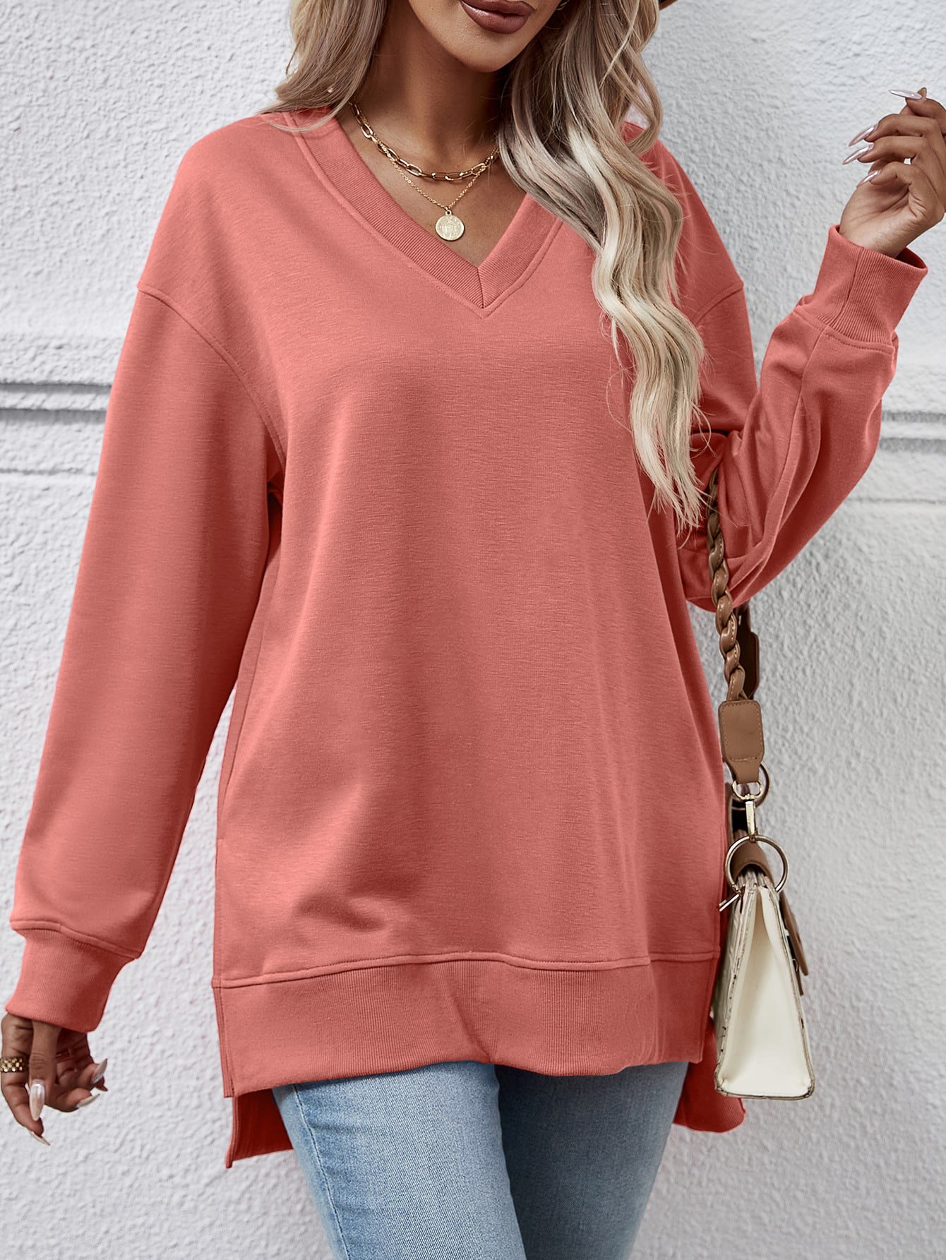Split Front Short Sweatshirt - Image 13