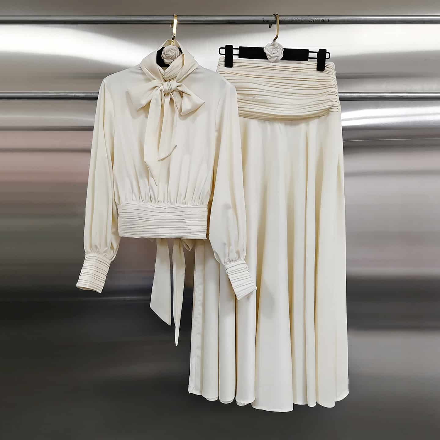 Top High Waist Slimming Dress Two Piece - Image 2