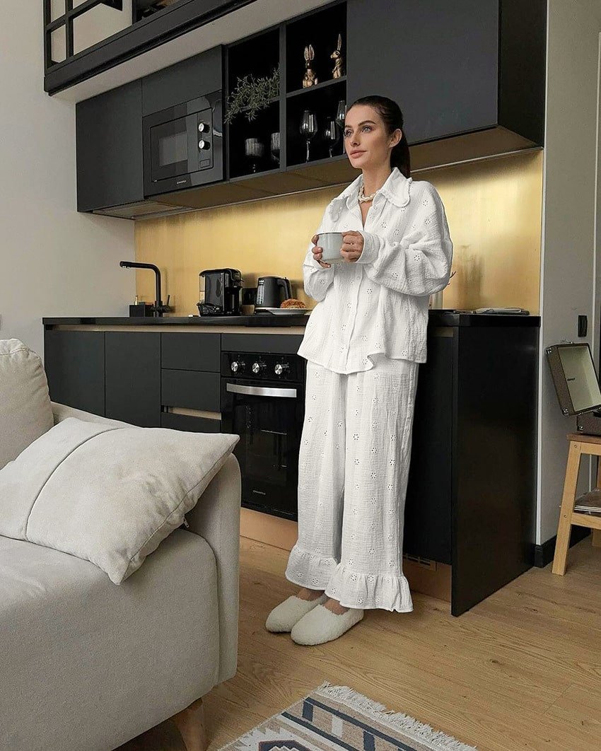Breathable Cotton Pajamas - Image 3