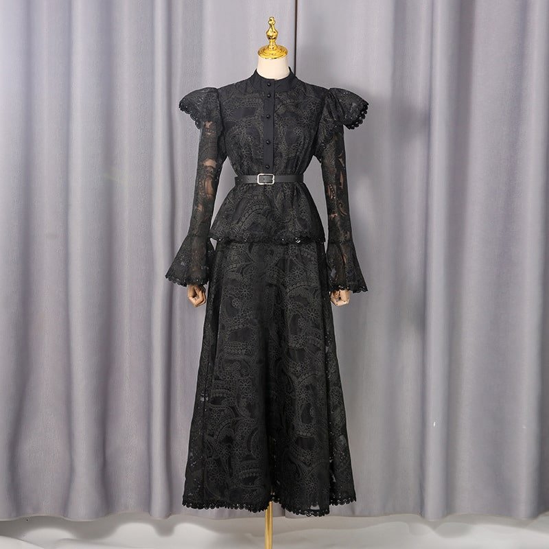 French Cutout Elegant Dress - Image 4