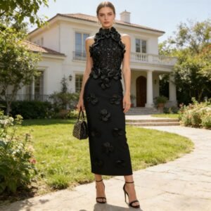 Summer Floral Slim Slimming Sheath Dress