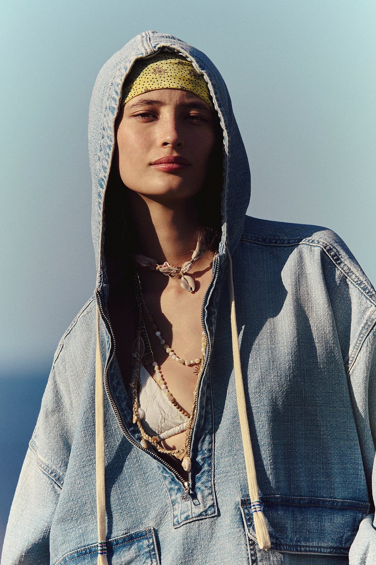 Casual Washed Denim Top - Image 6