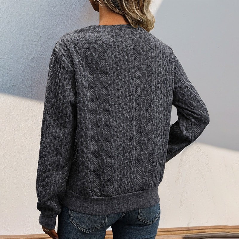 Long Sleeve Pleated Hoodie - Image 4