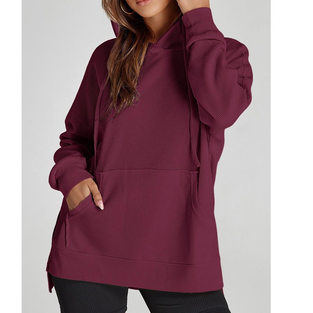 Waffle Knitted Pullover