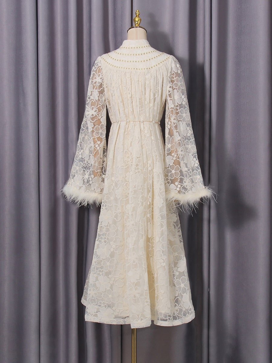 Spring Elegant Floral Dress - Image 5