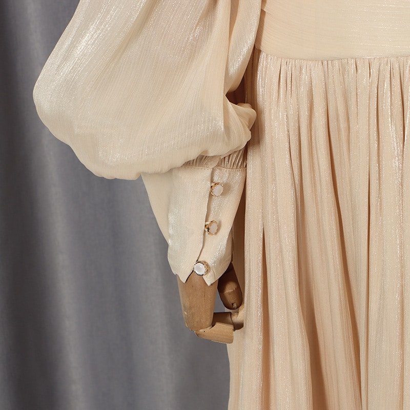 Spring Elegant Lantern Maxi Dress - Image 14